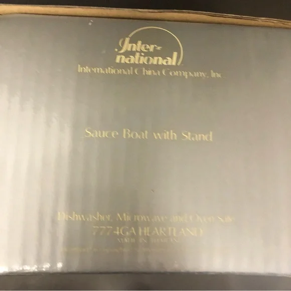 Vintage Gravy Boat With Plate International China Heartland Stoneware Japan 7774 - Picture 7 of 10